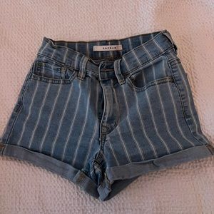 pacsun stripped shorts